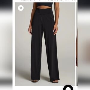 Pull On Breezy Wide Leg Pants for Tall Women in Black